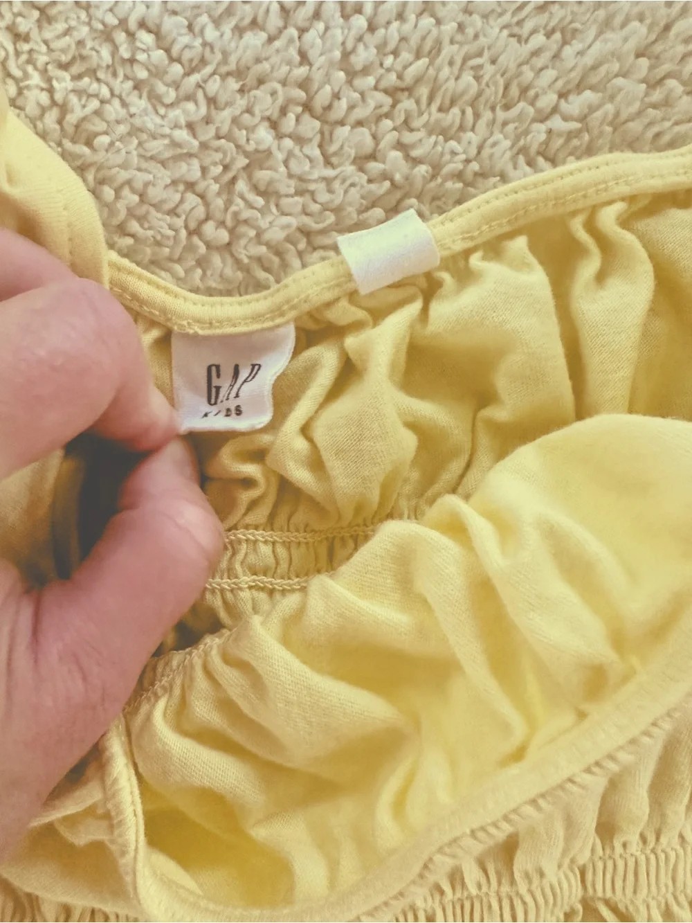 GAP Kids Ruffled Yellow Too
